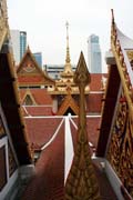Wat Hua Lamphong patr� mezi novej�� chr�my v Bangkoku stoj� pr�mo v modern�m centru, Thajsko. Thajsko.