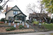 Halloween dekorace, Minnesota. Spojen� st�ty americk�.