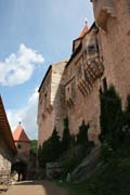 Hrad Pern�tejn, zalo�en v polovin� 13. stolet� je jedn�m z nejzachovalej��ch goticko-renezan�n�ch hrad� v Evrop�. Nedv�dice. �esk� republika.