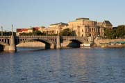 Jedine�n� pohled na Prahu z bal�nu. �esk� republika.