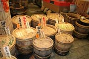 Trh s j�dlem Nishiki, Kj�to. Japonsko.