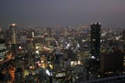Podve�ern� m�sto Osaka. Japonsko.