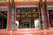 Svatyn� Asakusa (Asakusa-jinja) ve �tvrti Asakusa, Tokio. Japonsko.