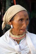 Horsk� kmen na oslav� Nov�ho roku etnika Lahu, m�sto Kengtung. Myanmar (Barma).