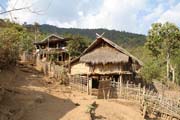 Ve vesnici etnika Akha, okol� m�sta Kengtung. Myanmar (Barma).
