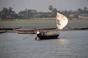 Ryb��i, cesta z m�sta Sittwe do Mrauk U. Myanmar (Barma).