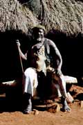 Shangana vesnice. Jihoafrick� republika.