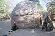 Zulu vesnice. Jihoafrick� republika.