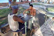 Hr��i domina, Baracoa. Kuba.