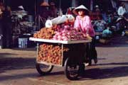 Ran� trh v Saigonu. Vietnam.